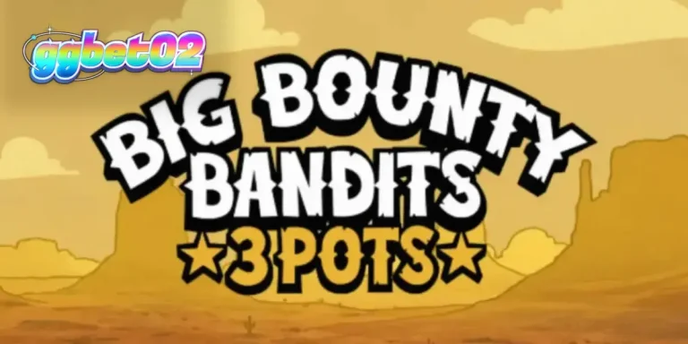 Tampilan visual slot Big Bounty Bandits dengan gaya animasi rubber-hose.